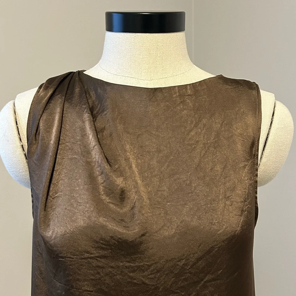 NWT Helmet Lang Silk Top - Picture 3 of 15